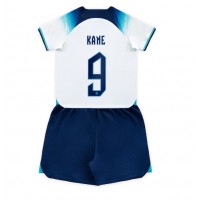 Camisa de Futebol Inglaterra Harry Kane #9 Equipamento Principal Infantil Mundo 2022 Manga Curta (+ Calças curtas)